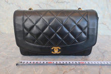 画像をギャラリービューアに読み込む, CHANEL/シャネル ダイアナマトラッセチェーンショルダーバッグ ラムスキン ブラック/ゴールド金具 ショルダーバッグ 800020113