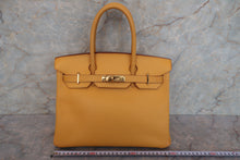 Load image into Gallery viewer, HERMES BIRKIN 30 Graine Couchevel leather Jaune □C Engraving Hand bag 700110175