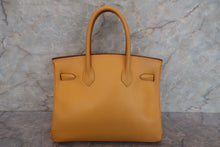 Load image into Gallery viewer, HERMES BIRKIN 30 Graine Couchevel leather Jaune □C Engraving Hand bag 700110175