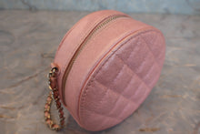 画像をギャラリービューアに読み込む, CHANEL/シャネル マトラッセラウンドチェーンショルダーバッグ キャビアスキン ピンク/ゴールド金具 ショルダーバッグ 800030209