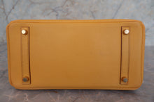 Load image into Gallery viewer, HERMES BIRKIN 30 Graine Couchevel leather Jaune □C Engraving Hand bag 700110175