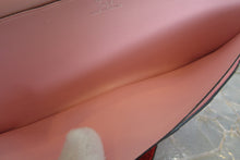 Load image into Gallery viewer, HERMES  Bearn Soufflet Box carf leather/Lizard Rose sakura/Rouge X Engraving Wallet 700040092