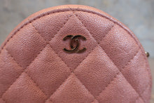 画像をギャラリービューアに読み込む, CHANEL/シャネル マトラッセラウンドチェーンショルダーバッグ キャビアスキン ピンク/ゴールド金具 ショルダーバッグ 800030209