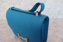 画像をギャラリービューアに読み込む, HERMES/エルメス コンスタンス3 24 ヴォーエプソン ブルーイズミール □R刻印 ショルダーバッグ 700100095