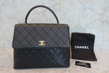 将图片加载到图库查看器,CHANEL/香奈儿 CF 梯形 手提包 荔枝皮 Black/Gold hadware(黑色/金色金属) 手提包 800030127