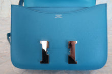 画像をギャラリービューアに読み込む, HERMES/エルメス コンスタンス3 24 ヴォーエプソン ブルーイズミール □R刻印 ショルダーバッグ 700100095