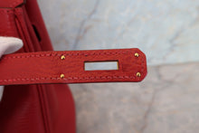 Load image into Gallery viewer, HERMES BIRKIN 30 Ardennes leather Rouge vif □F Engraving Hand bag 700090079