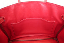 Load image into Gallery viewer, HERMES BIRKIN 30 Ardennes leather Rouge vif □F Engraving Hand bag 700090079