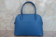 画像をギャラリービューアに読み込む, HERMES/エルメス ボリード27 ヴォーエプソン ブルーザンジバル Z刻印 ショルダーバッグ 700080048