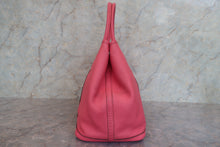 将图片加载到图库查看器,HERMES GARDEN PARTY PM Epsom leather Rose azalee X刻印 Tote bag 700120183