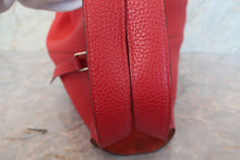 将图片加载到图库查看器,HERMES PICOTIN LOCK MM Clemence leather Rouge casaque X刻印 Hand bag 700100141