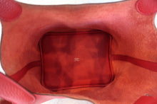 将图片加载到图库查看器,HERMES PICOTIN LOCK MM Clemence leather Rouge casaque X刻印 Hand bag 700100141