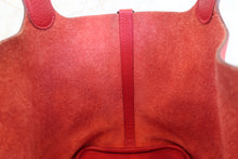 将图片加载到图库查看器,HERMES PICOTIN LOCK MM Clemence leather Rouge casaque X刻印 Hand bag 700100141