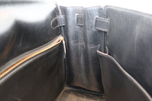 Load image into Gallery viewer, HERMES KELLY 28 Box carf leather Black Hand bag 700120003