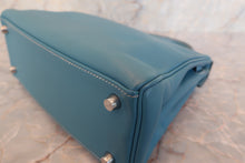 Load image into Gallery viewer, HERMES KELLY 25 Swift leather Blue jean □L Engraving Shoulder bag 600090205