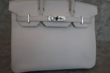 画像をギャラリービューアに読み込む, HERMES/エルメス バーキン30 ヴォーエプソン ホワイト □L刻印 ハンドバッグ 700040012