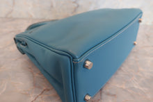 Load image into Gallery viewer, HERMES KELLY 25 Swift leather Blue jean □L Engraving Shoulder bag 600090205