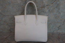 画像をギャラリービューアに読み込む, HERMES/エルメス バーキン30 ヴォーエプソン ホワイト □L刻印 ハンドバッグ 700040012