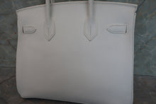 画像をギャラリービューアに読み込む, HERMES/エルメス バーキン30 ヴォーエプソン ホワイト □L刻印 ハンドバッグ 700040012