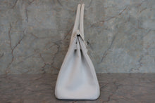 画像をギャラリービューアに読み込む, HERMES/エルメス バーキン30 ヴォーエプソン ホワイト □L刻印 ハンドバッグ 700040012