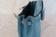 Load image into Gallery viewer, HERMES KELLY 25 Swift leather Blue jean □L Engraving Shoulder bag 600090205