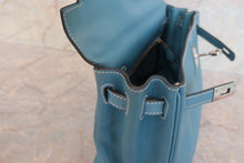 Load image into Gallery viewer, HERMES KELLY 25 Swift leather Blue jean □L Engraving Shoulder bag 600090205