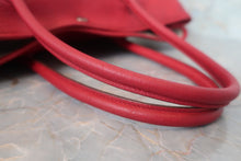 将图片加载到图库查看器,HERMES GARDEN PARTY PM Negonda leather Rouge casaque □Q刻印 Tote bag 700120185