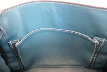 Load image into Gallery viewer, HERMES KELLY 25 Swift leather Blue jean □L Engraving Shoulder bag 600090205