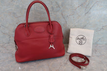 将图片加载到图库查看器,HERMES/BOLIDE 31 Clemence leather Rouge garance □O刻印 Shoulder bag 600050201