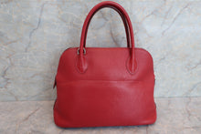 将图片加载到图库查看器,HERMES/BOLIDE 31 Clemence leather Rouge garance □O刻印 Shoulder bag 600050201