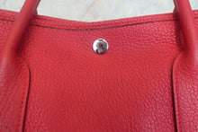 将图片加载到图库查看器,HERMES GARDEN PARTY PM Negonda leather Rouge casaque □Q刻印 Tote bag 700120185