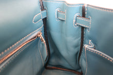 Load image into Gallery viewer, HERMES KELLY 25 Swift leather Blue jean □L Engraving Shoulder bag 600090205