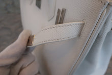 画像をギャラリービューアに読み込む, HERMES/エルメス バーキン30 ヴォーエプソン ホワイト □L刻印 ハンドバッグ 700040012