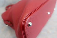 将图片加载到图库查看器,HERMES/BOLIDE 31 Clemence leather Rouge garance □O刻印 Shoulder bag 600050201