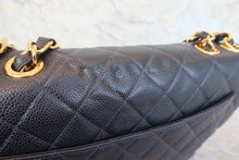 画像をギャラリービューアに読み込む, CHANEL/シャネル 中マトラッセシングルフラップチェーンショルダーバッグ キャビアスキン ネイビー/ゴールド金具 ショルダーバッグ 800020157