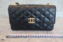 將圖片載入圖庫檢視器 CHANEL/シャネル マトラッセチェーンショルダーバッグ ラムスキン ブラック/ゴールド金具 ショルダーバッグ 800030212