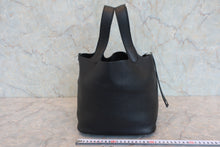 Load image into Gallery viewer, HERMES PICOTIN LOCK MM Clemence leather Black D Engraving Hand bag 800060038