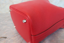 将图片加载到图库查看器,HERMES PICOTIN LOCK PM Clemence leather Rouge casaque A刻印 Hand bag 700100143