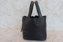 Load image into Gallery viewer, HERMES PICOTIN LOCK MM Clemence leather Black D Engraving Hand bag 800060038