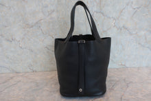 Load image into Gallery viewer, HERMES PICOTIN LOCK MM Clemence leather Black D Engraving Hand bag 800060038