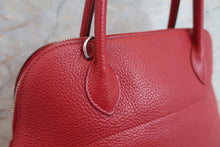 将图片加载到图库查看器,HERMES/BOLIDE 31 Clemence leather Rouge garance □O刻印 Shoulder bag 600050201