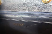 画像をギャラリービューアに読み込む, CHANEL/シャネル 中マトラッセシングルフラップチェーンショルダーバッグ キャビアスキン ネイビー/ゴールド金具 ショルダーバッグ 800020157