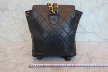 画像をギャラリービューアに読み込む, CHANEL/シャネル マトラッセチェーンリュック ラムスキン ブラック/ゴールド金具 リュック 800020151