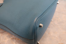 将图片加载到图库查看器,HERMES PICOTIN LOCK PM Clemence leather Blue jean □N刻印 Hand bag 800030156