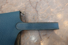 将图片加载到图库查看器,HERMES PICOTIN LOCK PM Clemence leather Blue jean □N刻印 Hand bag 800030156