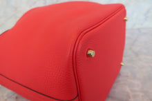 Load image into Gallery viewer, HERMES PICOTIN LOCK MM Clemence leather Rouge de Coeur D Engraving Hand bag 700090109