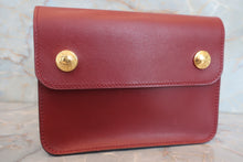 画像をギャラリービューアに読み込む, HERMES/エルメス ポシェットグリーン ボックスカーフ ルージュアッシュ □E刻印 ウエストポーチ 700050176