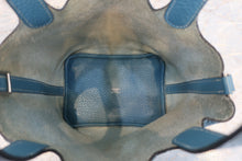 将图片加载到图库查看器,HERMES PICOTIN LOCK PM Clemence leather Blue jean □N刻印 Hand bag 800030156