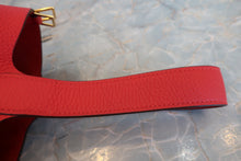 Load image into Gallery viewer, HERMES PICOTIN LOCK MM Clemence leather Rouge de Coeur D Engraving Hand bag 700090109