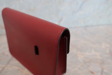 画像をギャラリービューアに読み込む, HERMES/エルメス ポシェットグリーン ボックスカーフ ルージュアッシュ □E刻印 ウエストポーチ 700050176